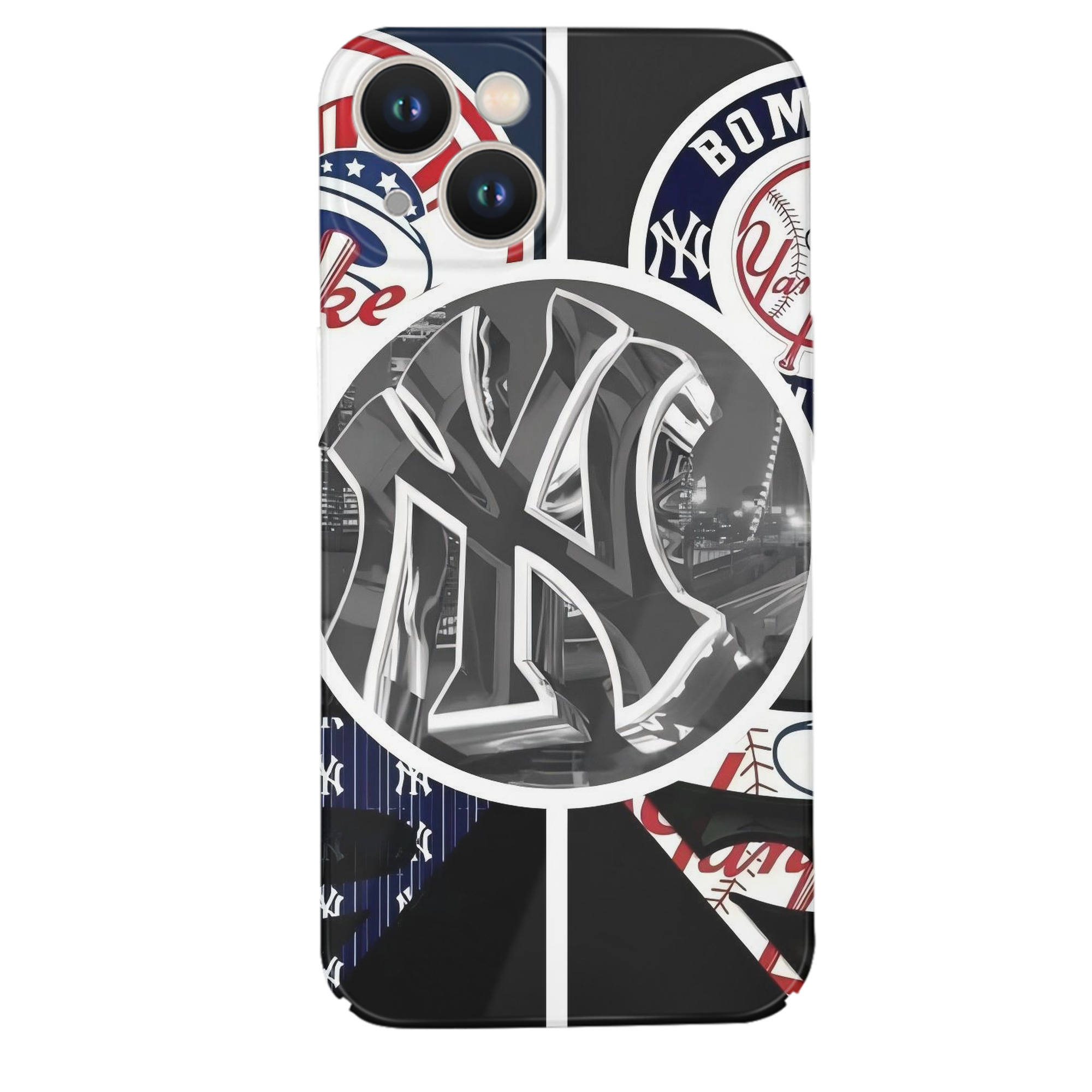 New York Yankees 269 IPhone 14 Series Full-Cover Hard Case – Shockproof With Raised Camera Protection – Precise Cutouts, Wireless Charging Compatible – Durable, Anti-Yellowing, Easy To Clean